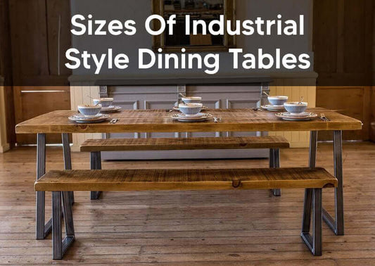Sizes Of Industrial Style Dining Tables